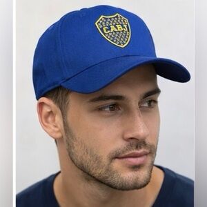 🇧🇷 Boca Juniors CABJ Crest Royal Blue Men’s SnapBack Cap OSFA